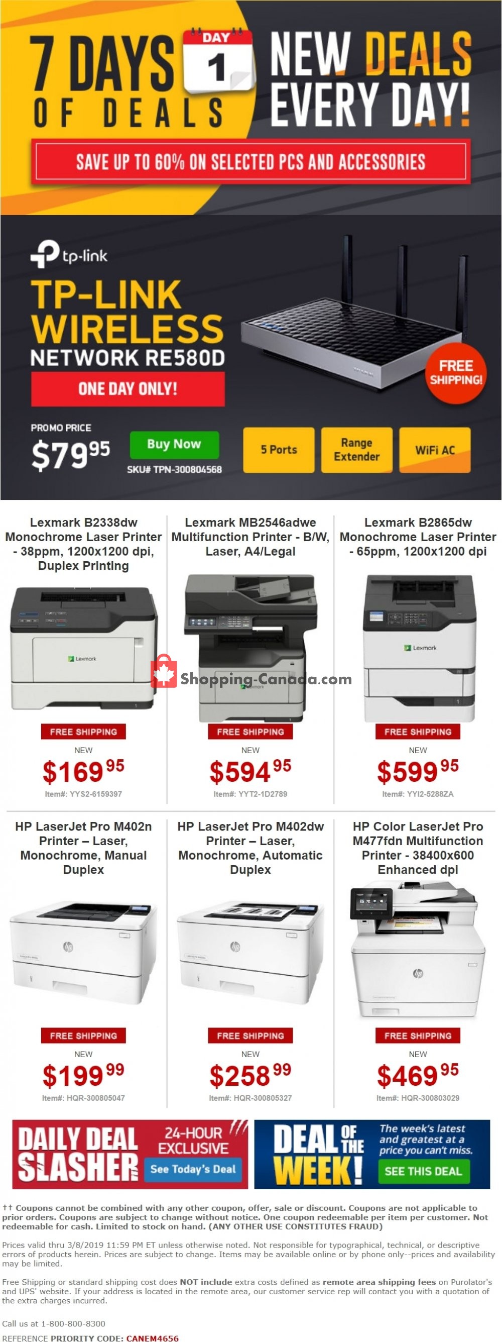 Tiger Direct flyer from Friday March 8, 2019 to Friday March 8, 2019 - page 1