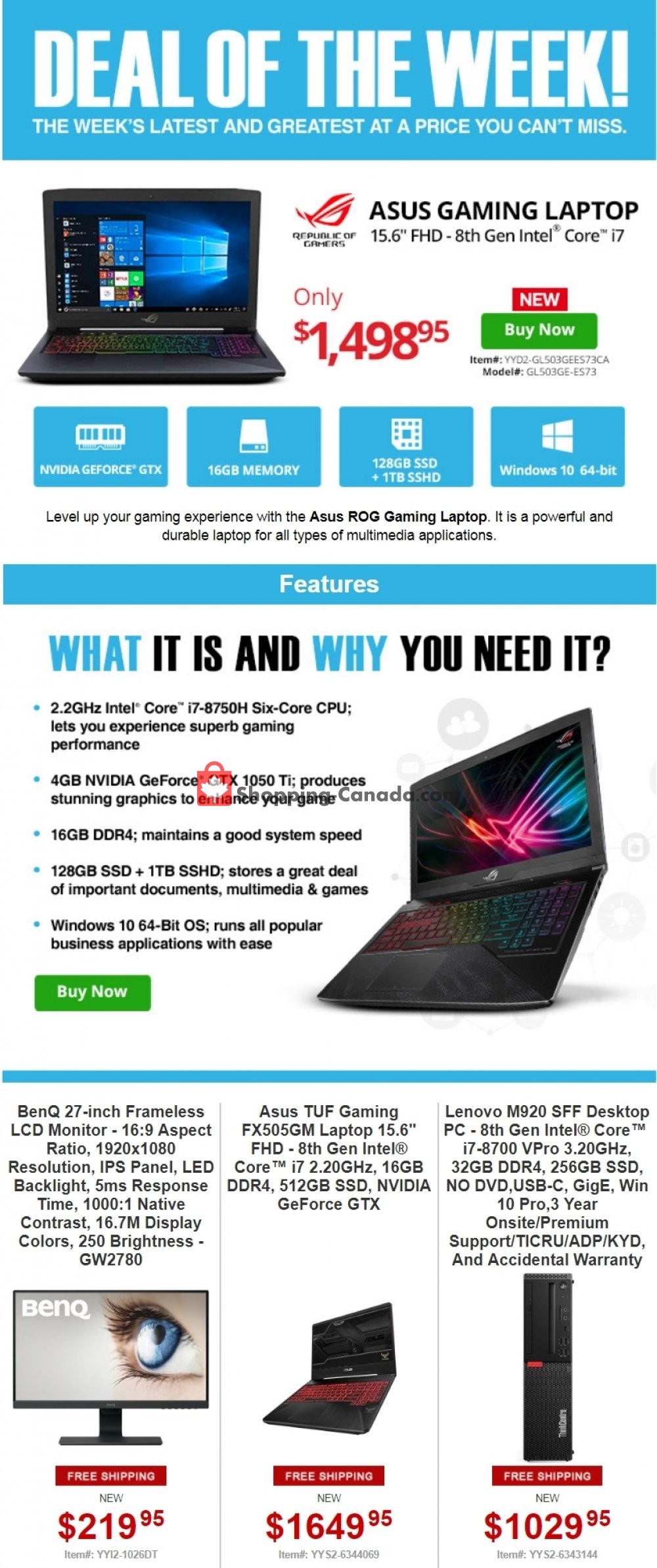 Tiger Direct flyer from Monday July 8, 2019 to Sunday July 14, 2019 - page 1