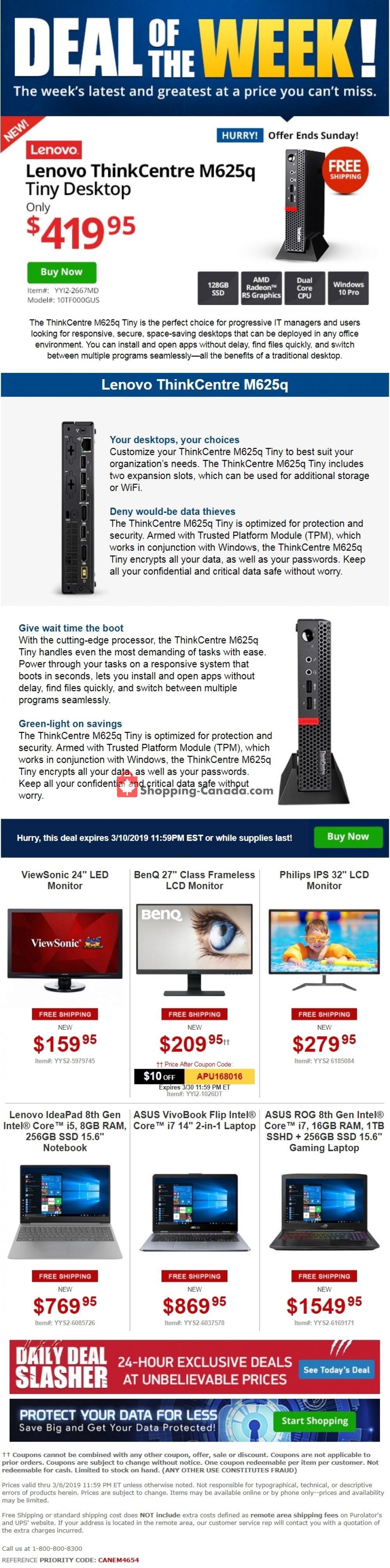 Tiger Direct flyer from Monday March 4, 2019 to Wednesday March 6, 2019 - page 1