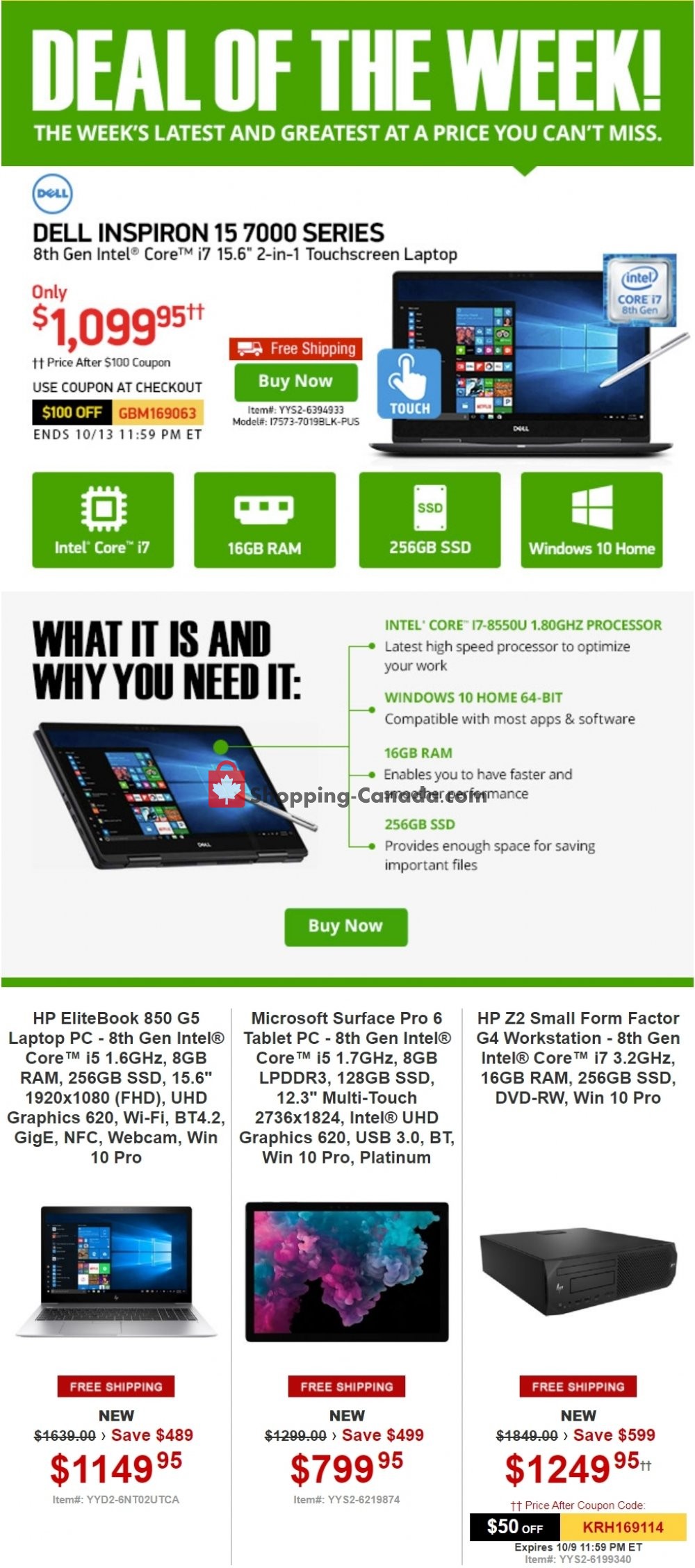 Tiger Direct flyer from Monday October 7, 2019 to Sunday October 13, 2019 - page 1