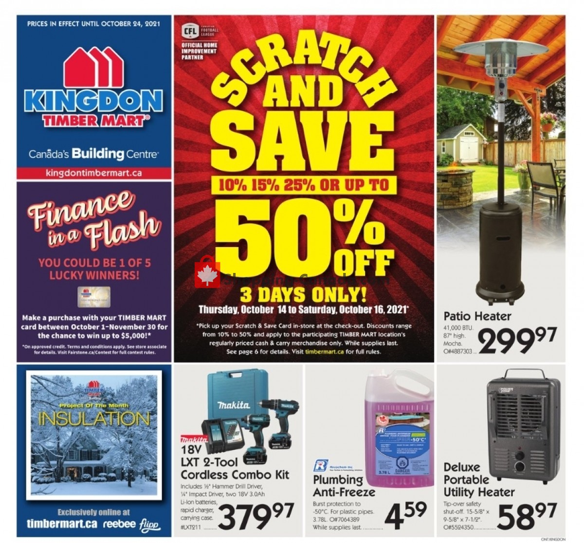 Timber Mart flyer from Wednesday October 13, 2021 to Sunday October 24, 2021 - page 1
