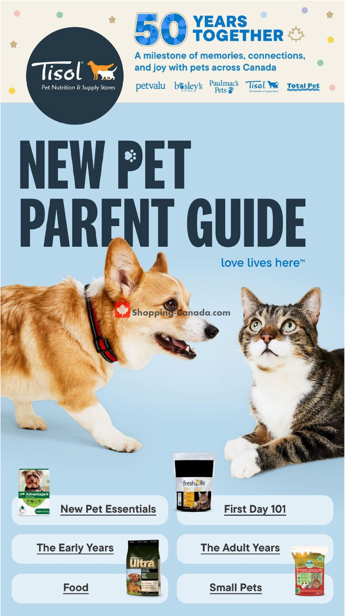 Tisol Pet Nutrition And Supply Stores flyer from Wednesday April 1, 2026 to Sunday May 31, 2026 - page 1