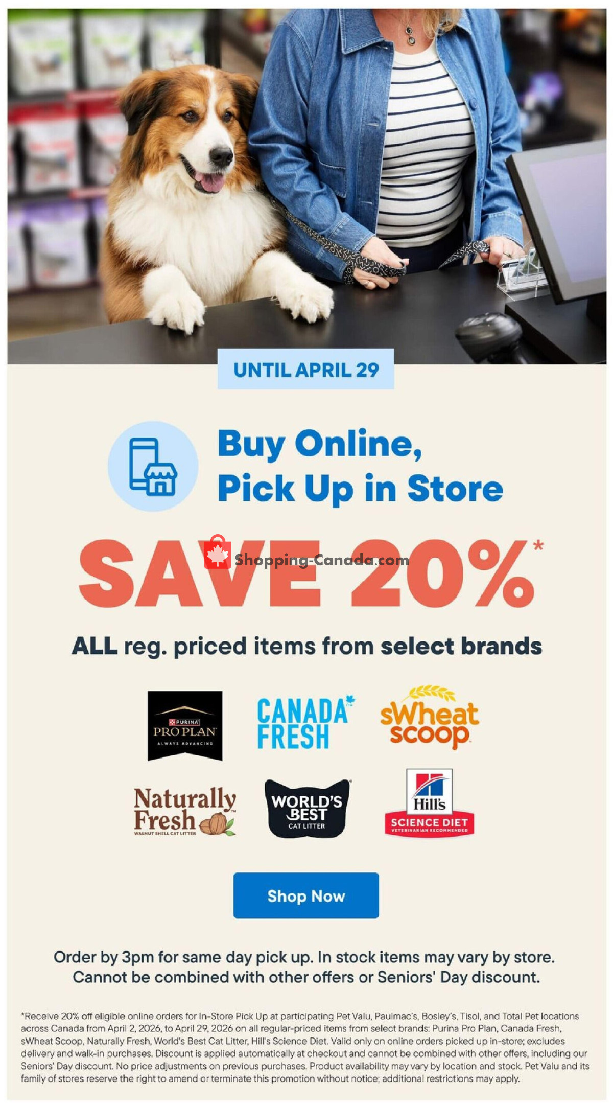 Tisol Pet Nutrition And Supply Stores flyer from Thursday April 16, 2026 to Wednesday April 29, 2026 - page 15