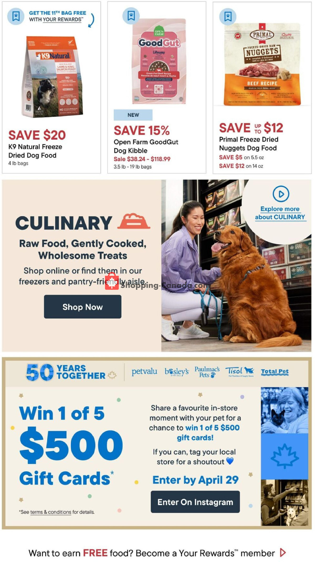 Tisol Pet Nutrition And Supply Stores flyer from Thursday April 16, 2026 to Wednesday April 29, 2026 - page 20