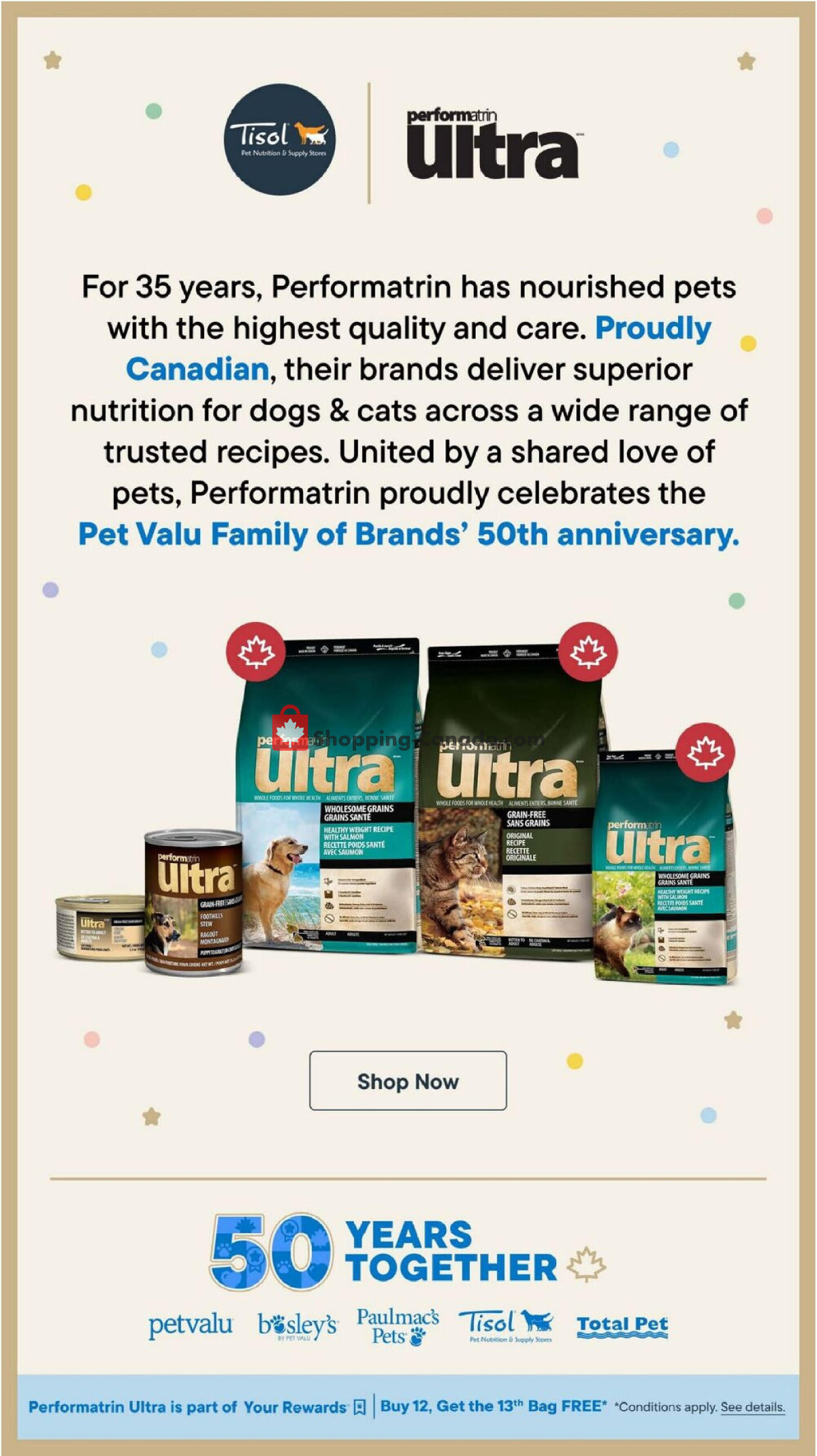 Tisol Pet Nutrition And Supply Stores flyer from Thursday April 30, 2026 to Wednesday May 13, 2026 - page 10