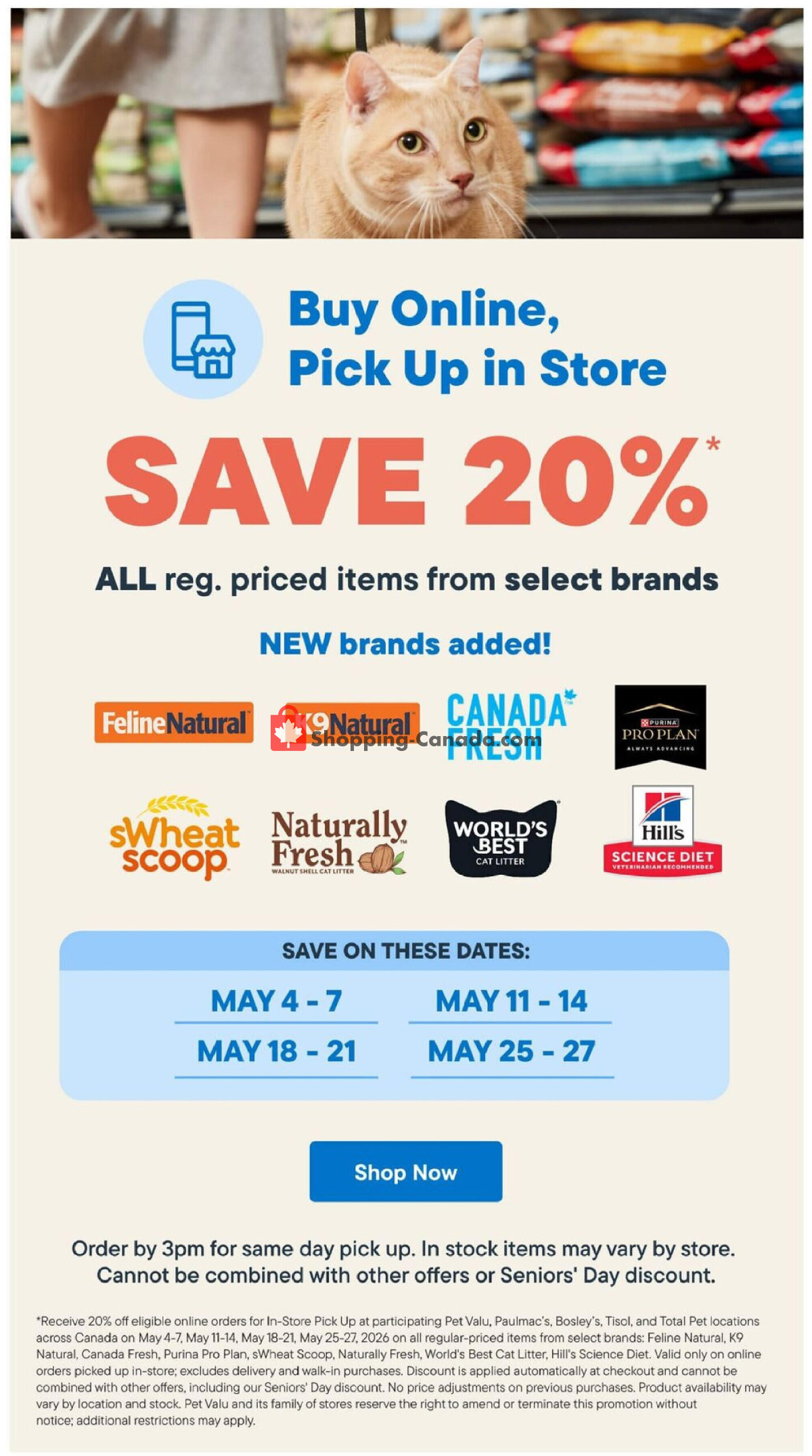 Tisol Pet Nutrition And Supply Stores flyer from Thursday May 14, 2026 to Wednesday May 27, 2026 - page 8