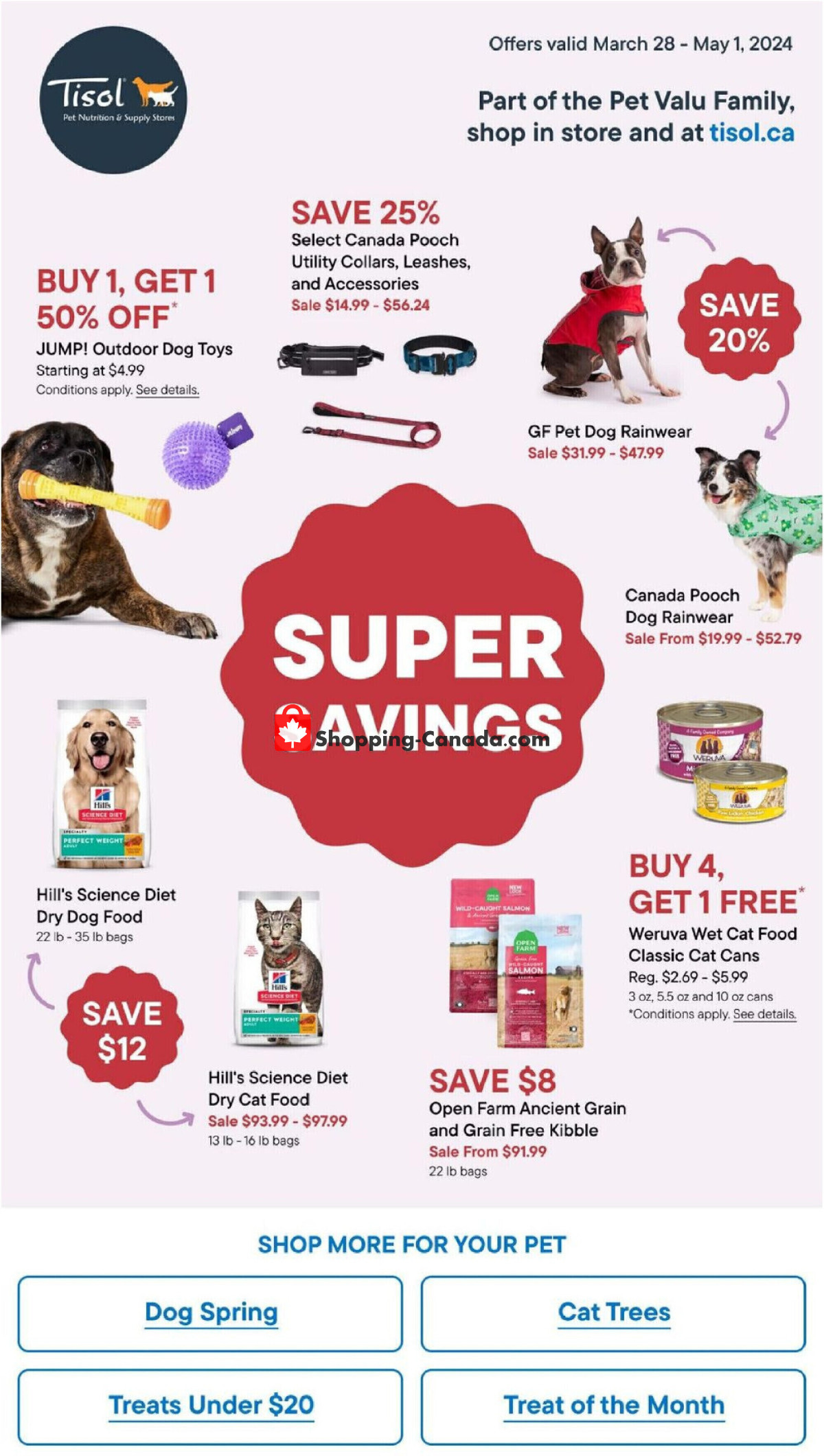 Tisol Pet Nutrition And Supply Stores flyer from Thursday March 28, 2024 to Wednesday May 1, 2024 - page 25