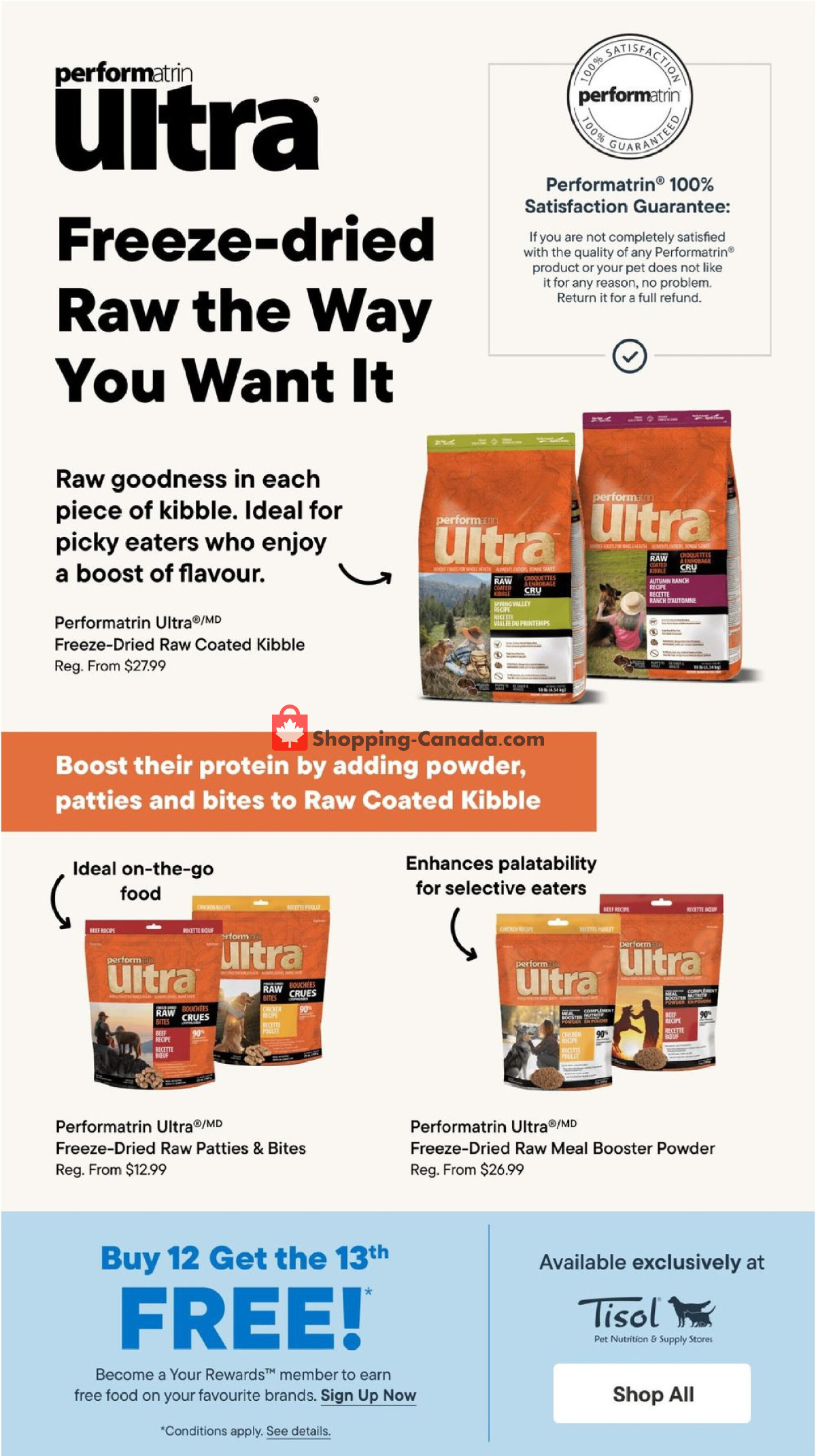 Tisol Pet Nutrition And Supply Stores flyer from Thursday May 2, 2024 to Wednesday May 29, 2024 - page 7