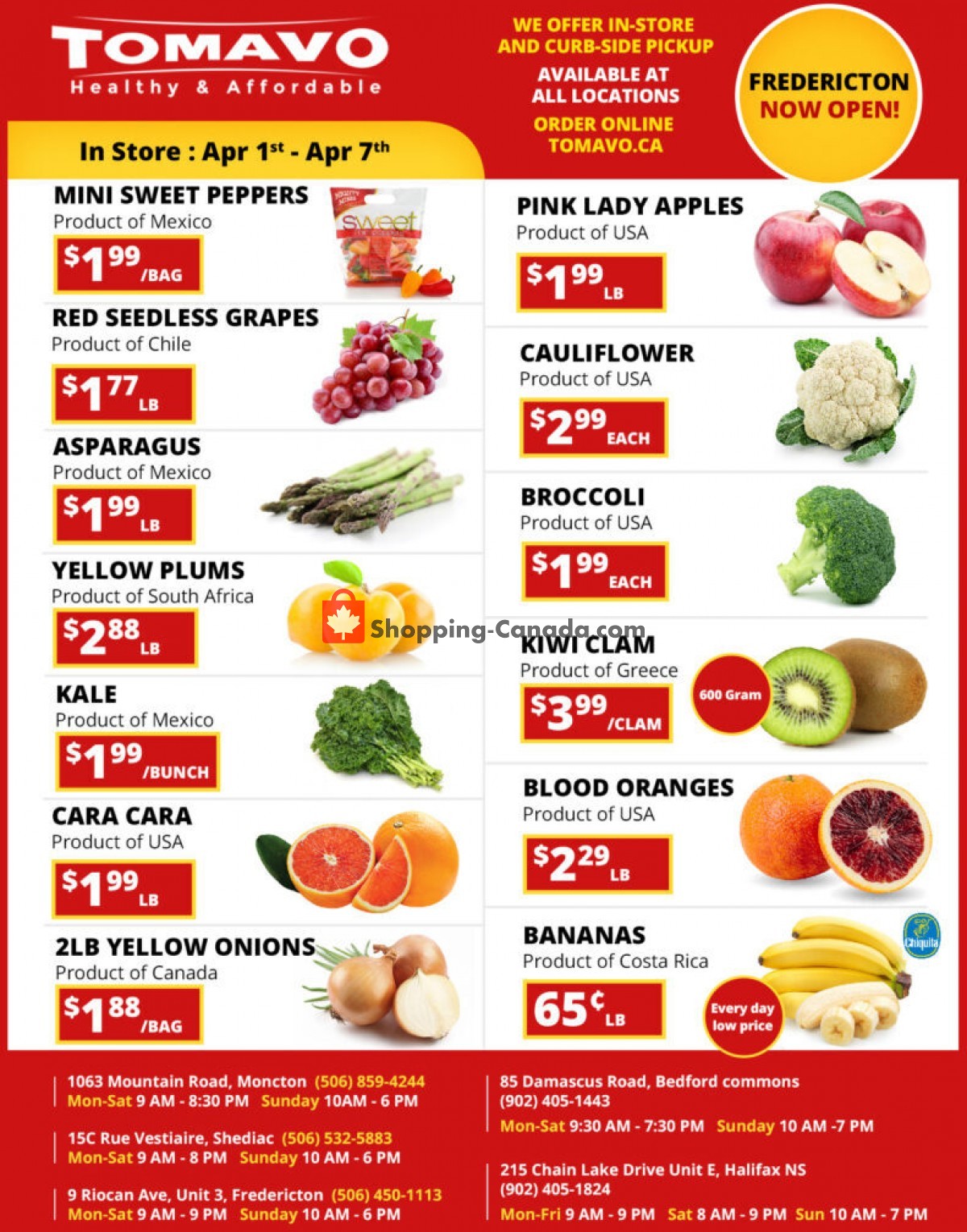 Tomavo flyer from Thursday April 1, 2021 to Wednesday April 7, 2021 - page 1