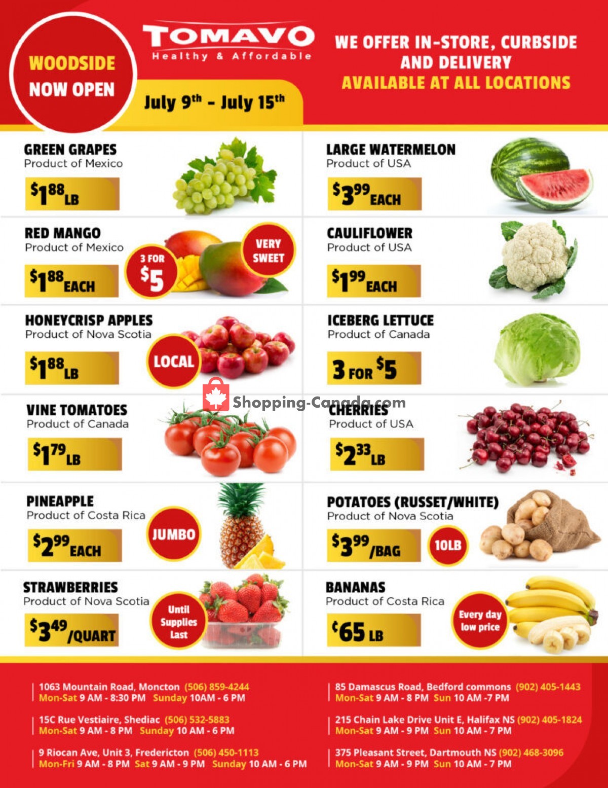 Tomavo flyer from Friday July 9, 2021 to Thursday July 15, 2021 - page 1
