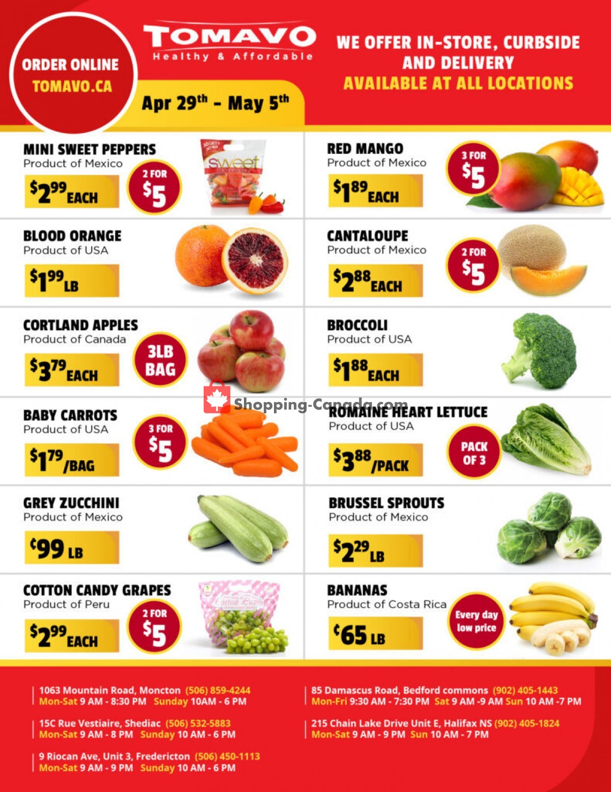 Tomavo flyer from Thursday April 29, 2021 to Wednesday May 5, 2021 - page 1