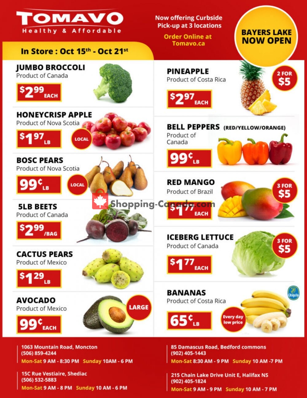 Tomavo flyer from Thursday October 15, 2020 to Wednesday October 21, 2020 - page 1