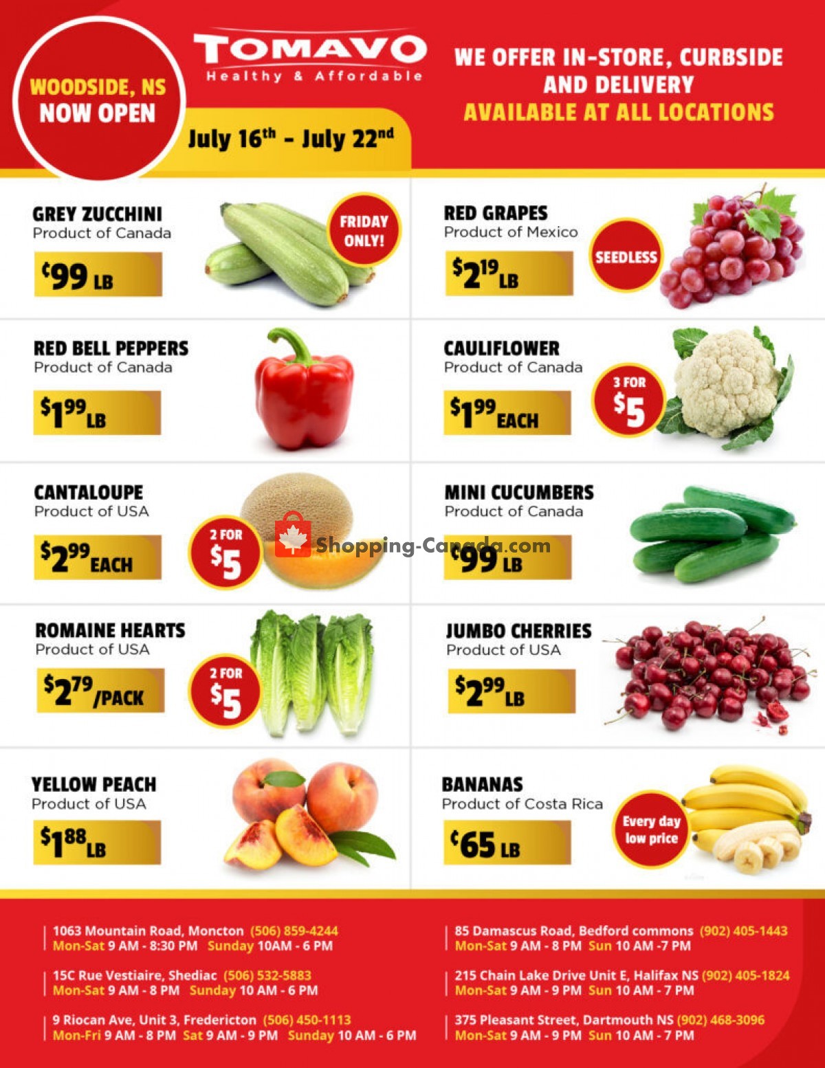Tomavo flyer from Friday July 16, 2021 to Thursday July 22, 2021 - page 1