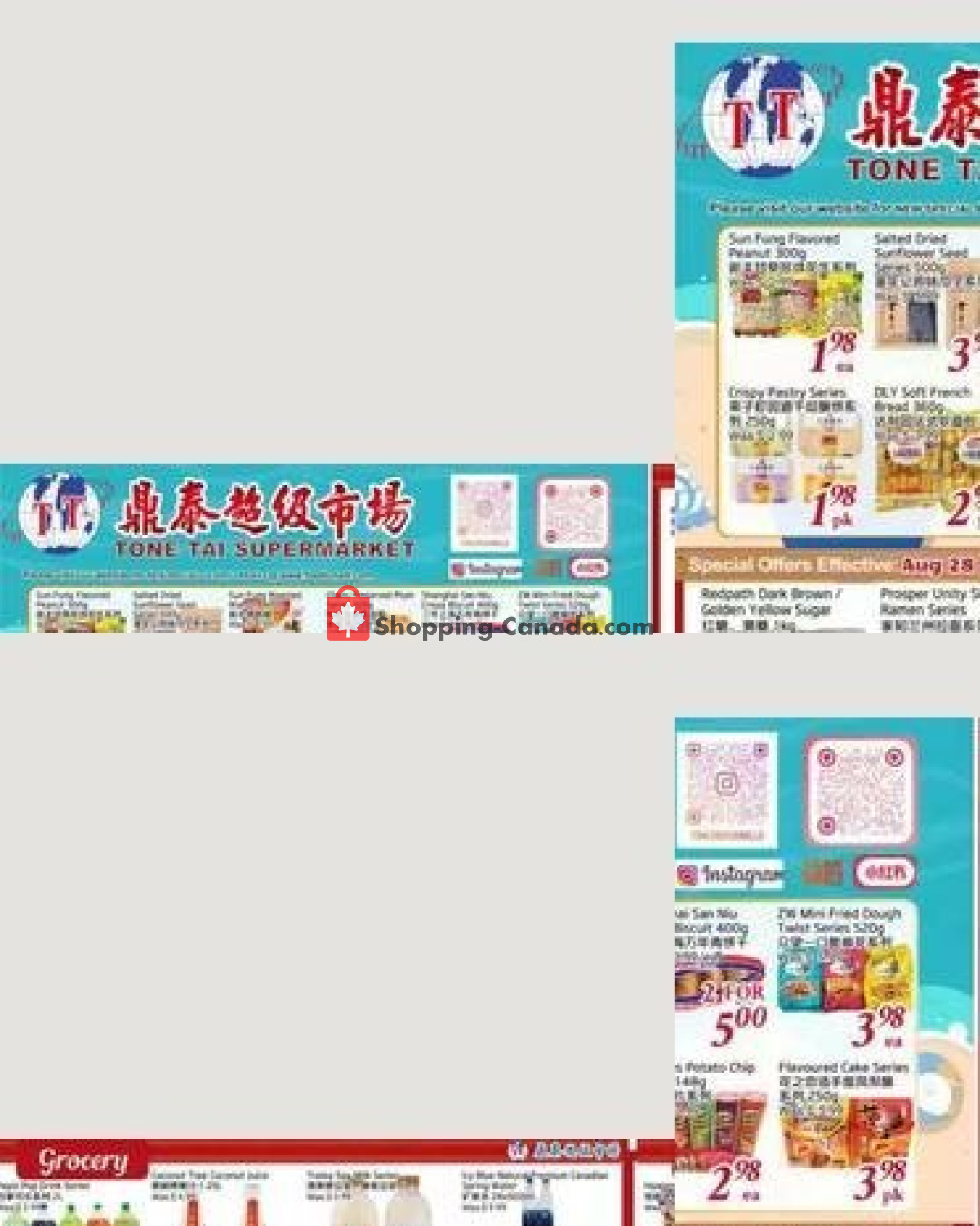 Tone Tai Supermarket flyer from Friday August 28, 2026 to Thursday September 3, 2026 - page 1