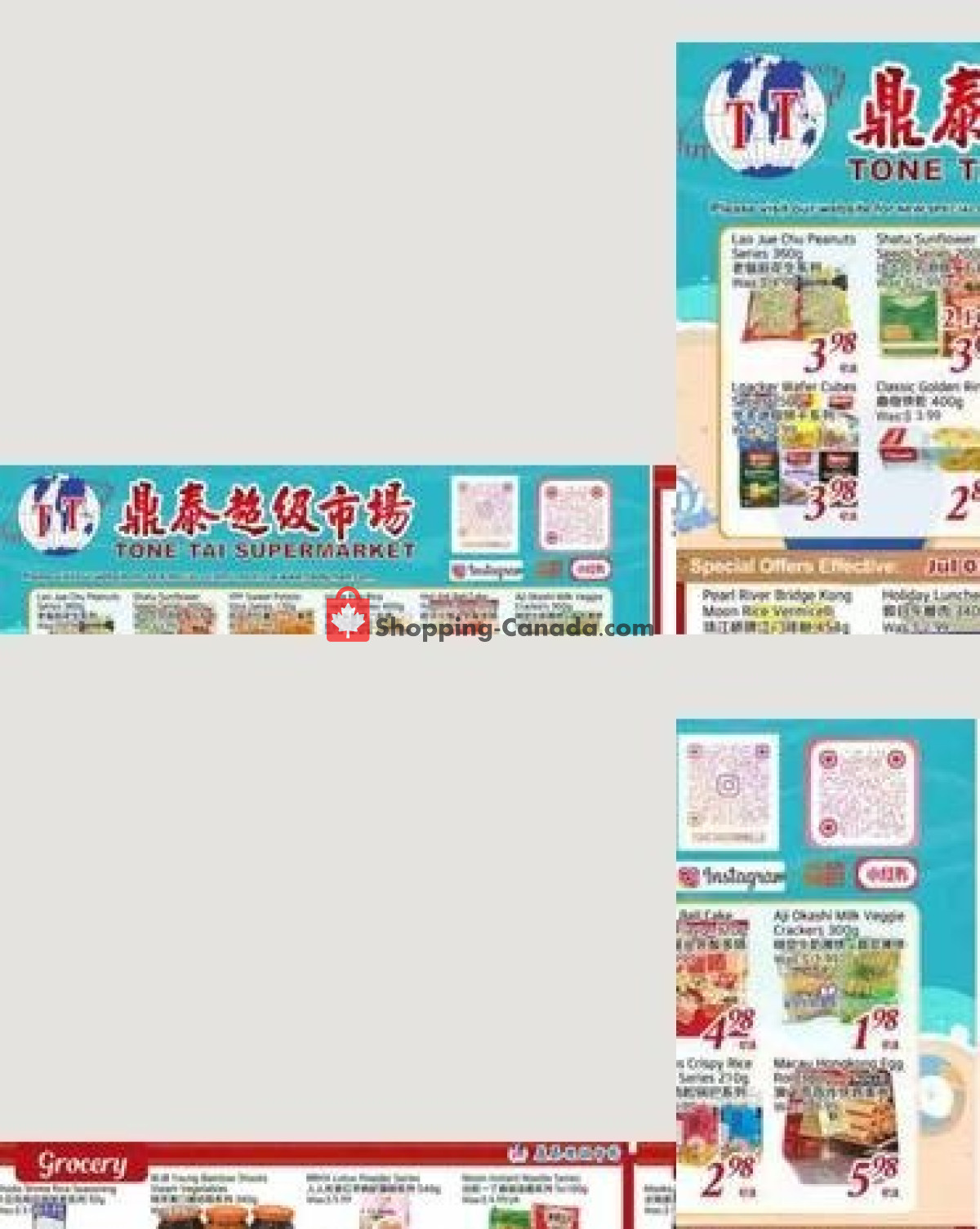 Tone Tai Supermarket flyer from Friday July 3, 2026 to Thursday July 9, 2026 - page 1