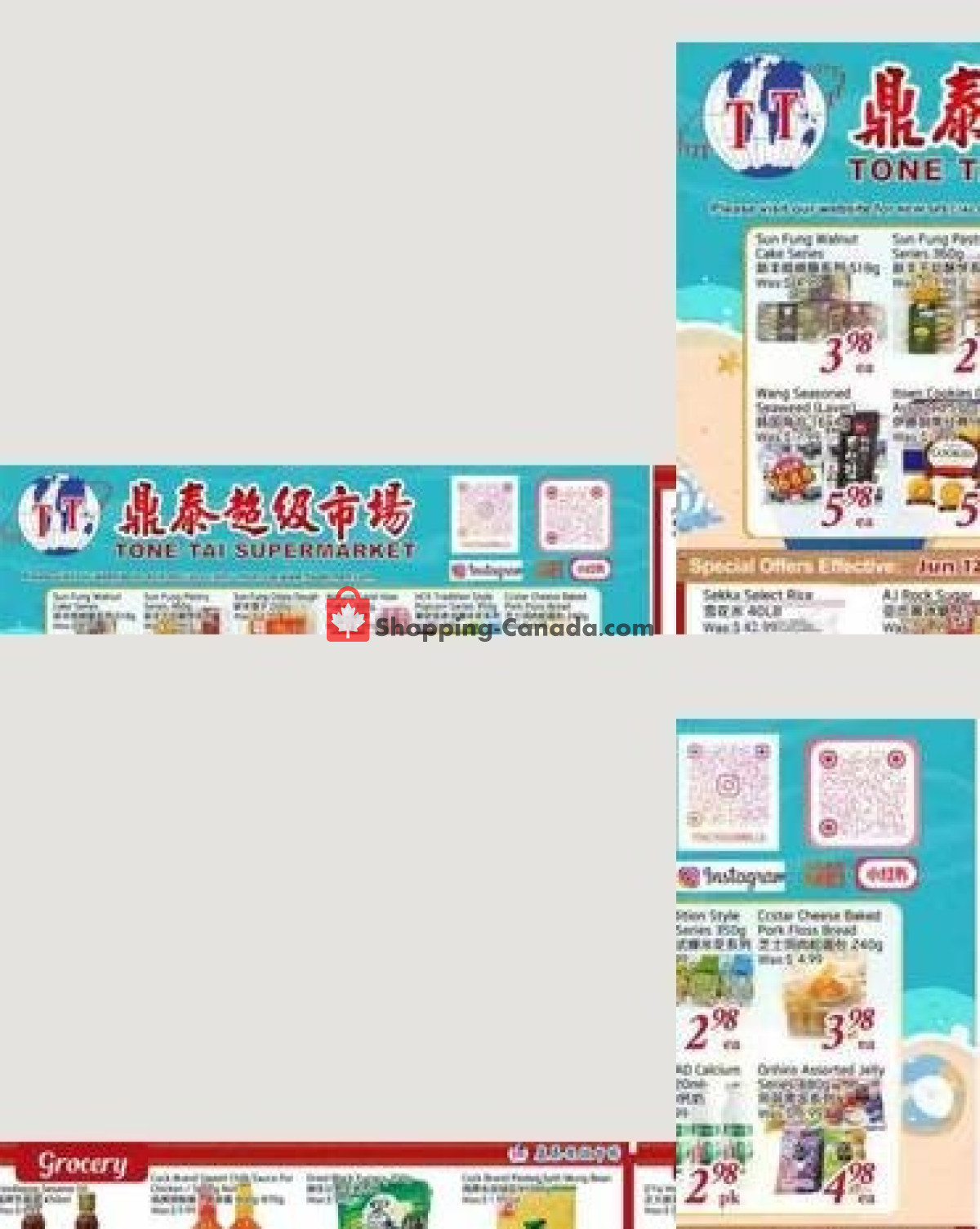 Tone Tai Supermarket flyer from Friday June 12, 2026 to Thursday June 18, 2026 - page 1