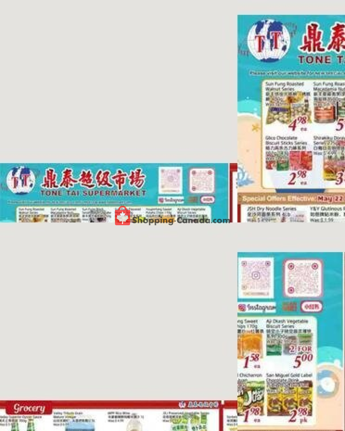 Tone Tai Supermarket flyer from Friday May 22, 2026 to Thursday May 28, 2026 - page 1