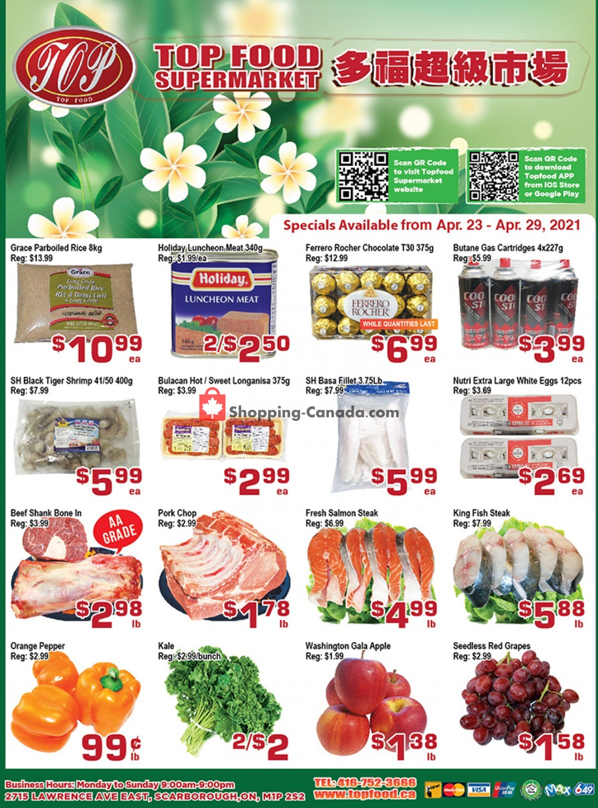Top Food flyer from Friday April 23, 2021 to Thursday April 29, 2021 - page 1