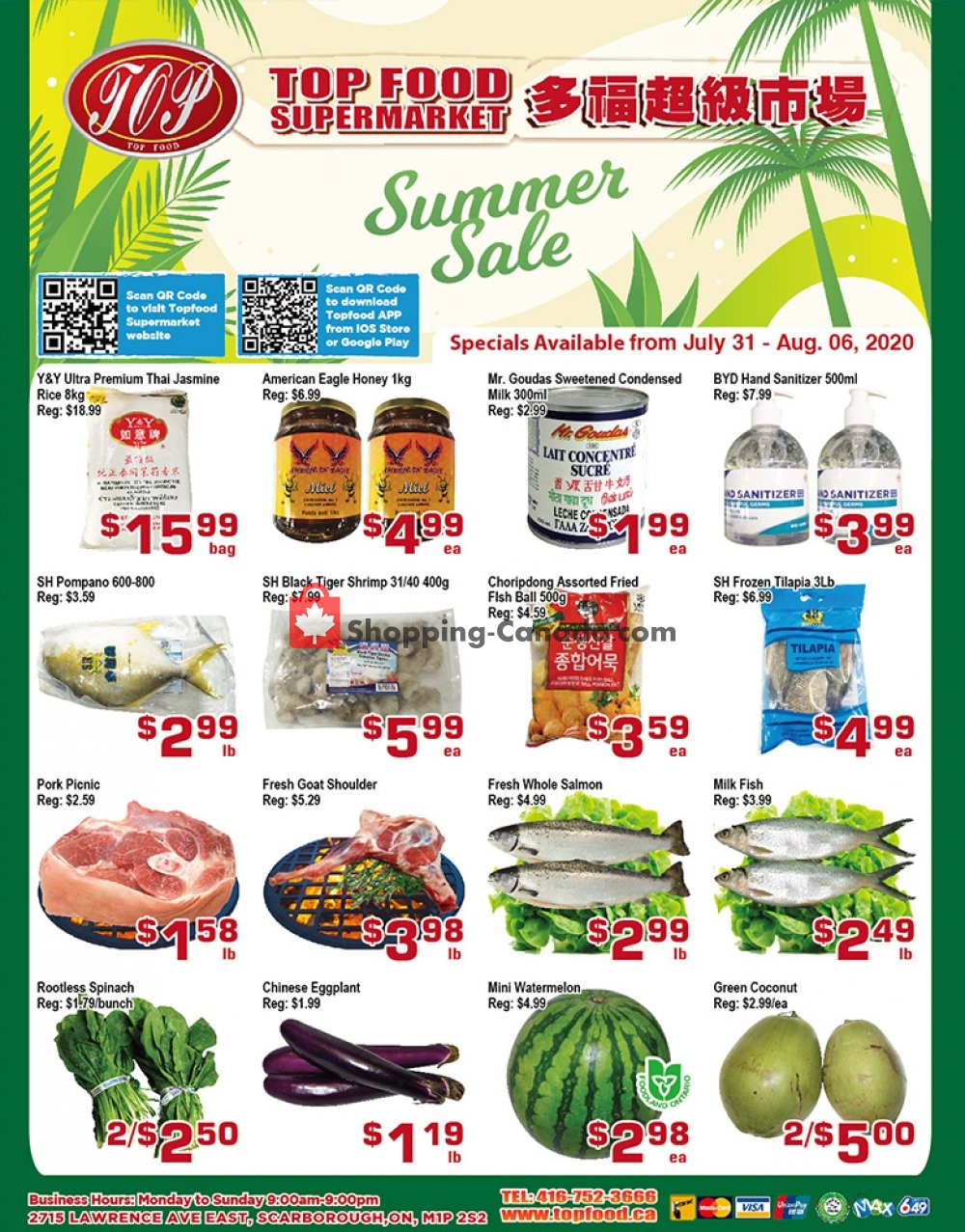 Top Food flyer from Friday July 31, 2020 to Thursday August 6, 2020 - page 1
