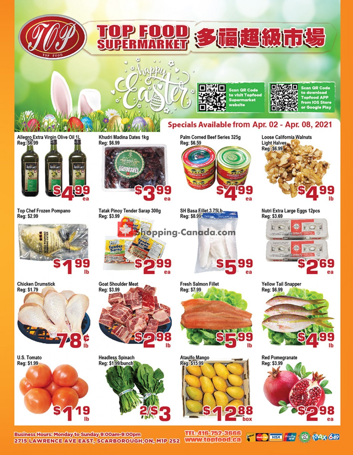 Top Food flyer from Friday April 2, 2021 to Thursday April 8, 2021 - page 1