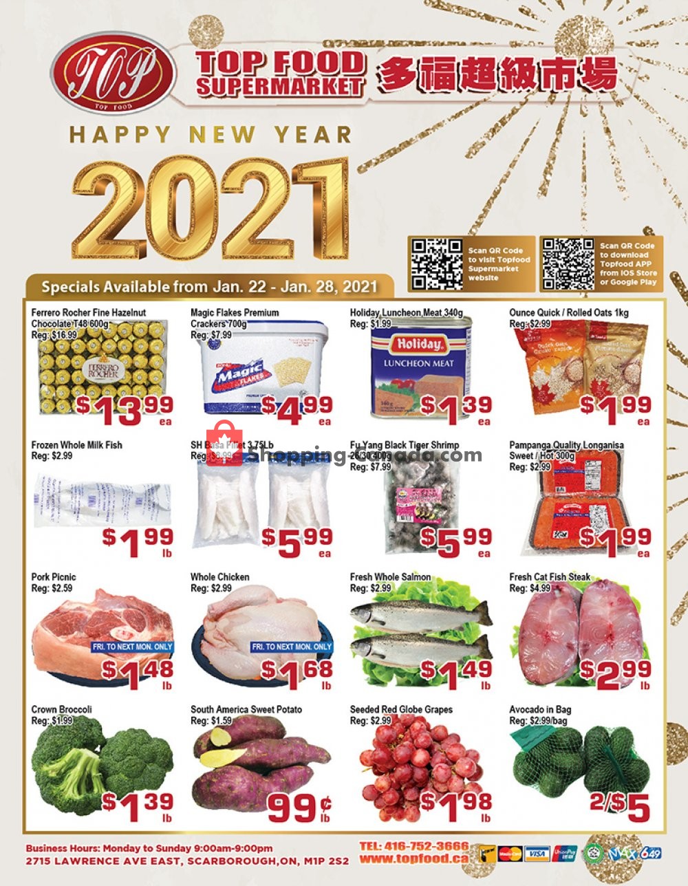 Top Food flyer from Friday January 22, 2021 to Thursday January 28, 2021 - page 1