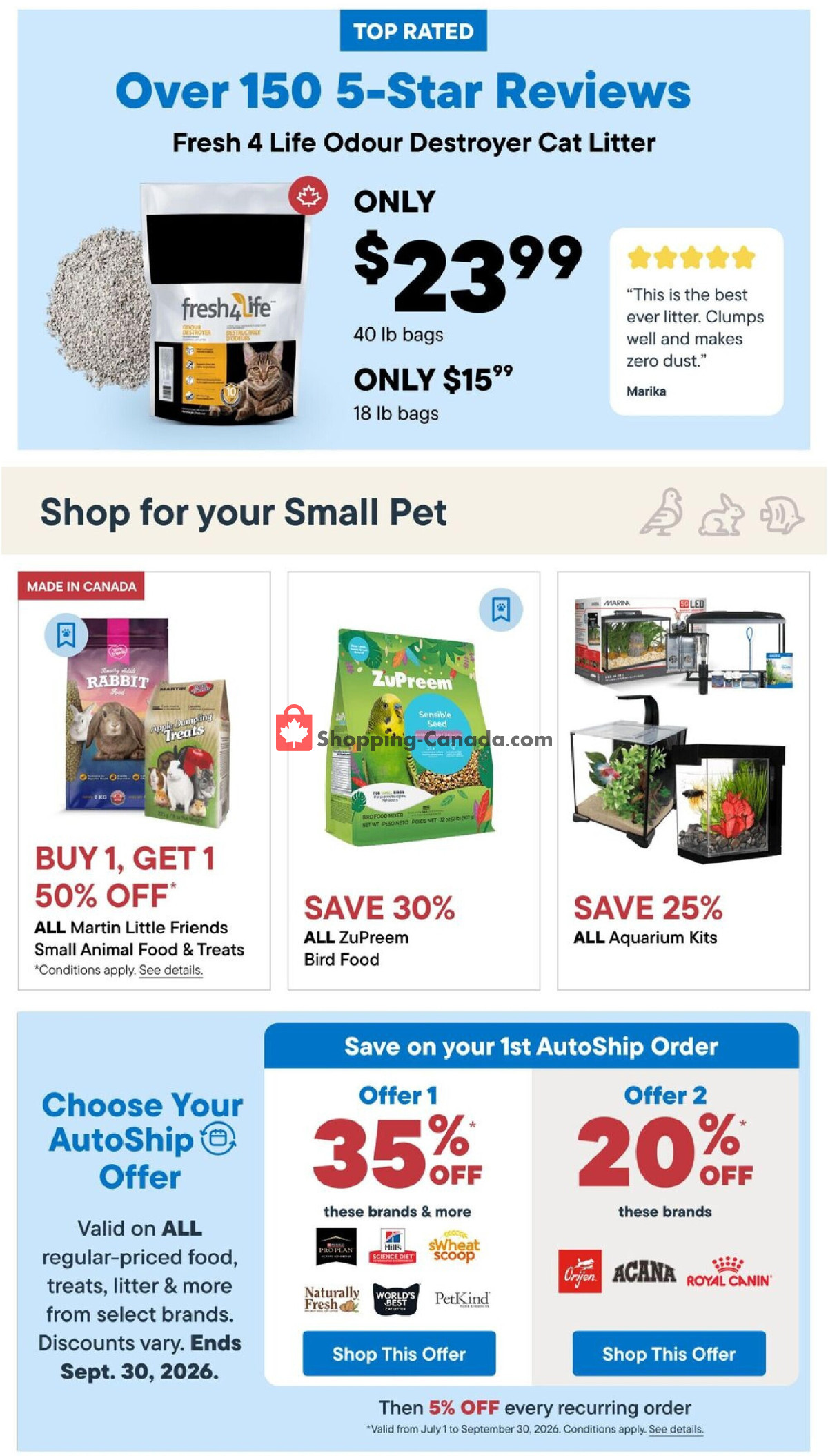 Total Pet flyer from Thursday September 17, 2026 to Wednesday September 30, 2026 - page 11
