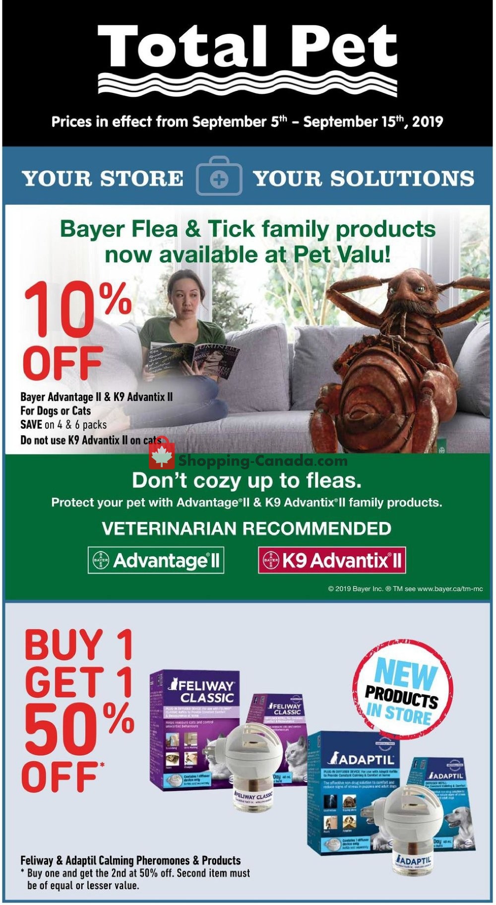 Total Pet flyer from Thursday September 5, 2019 to Sunday September 15, 2019 - page 1