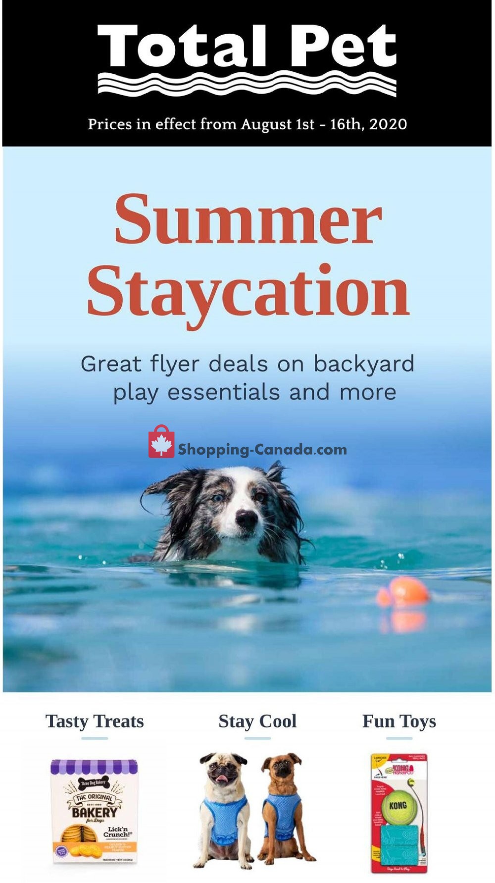 Total Pet flyer from Saturday August 1, 2020 to Sunday August 16, 2020 - page 1