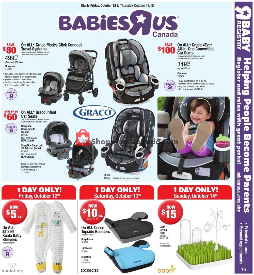 Toys R Us / Babies R Us Canada, flyer (Babies) October 12 October