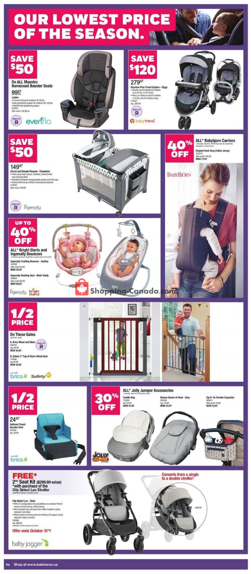 Toys R Us / Babies R Us flyer from Friday October 19, 2018 to Thursday October 25, 2018 - page 4