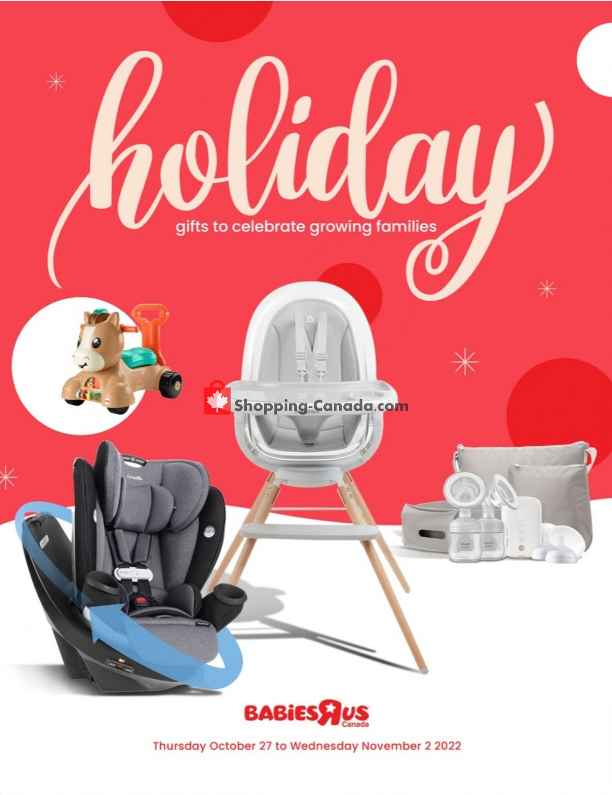Toys R Us / Babies R Us Canada, flyer (Babies Holiday Celebration