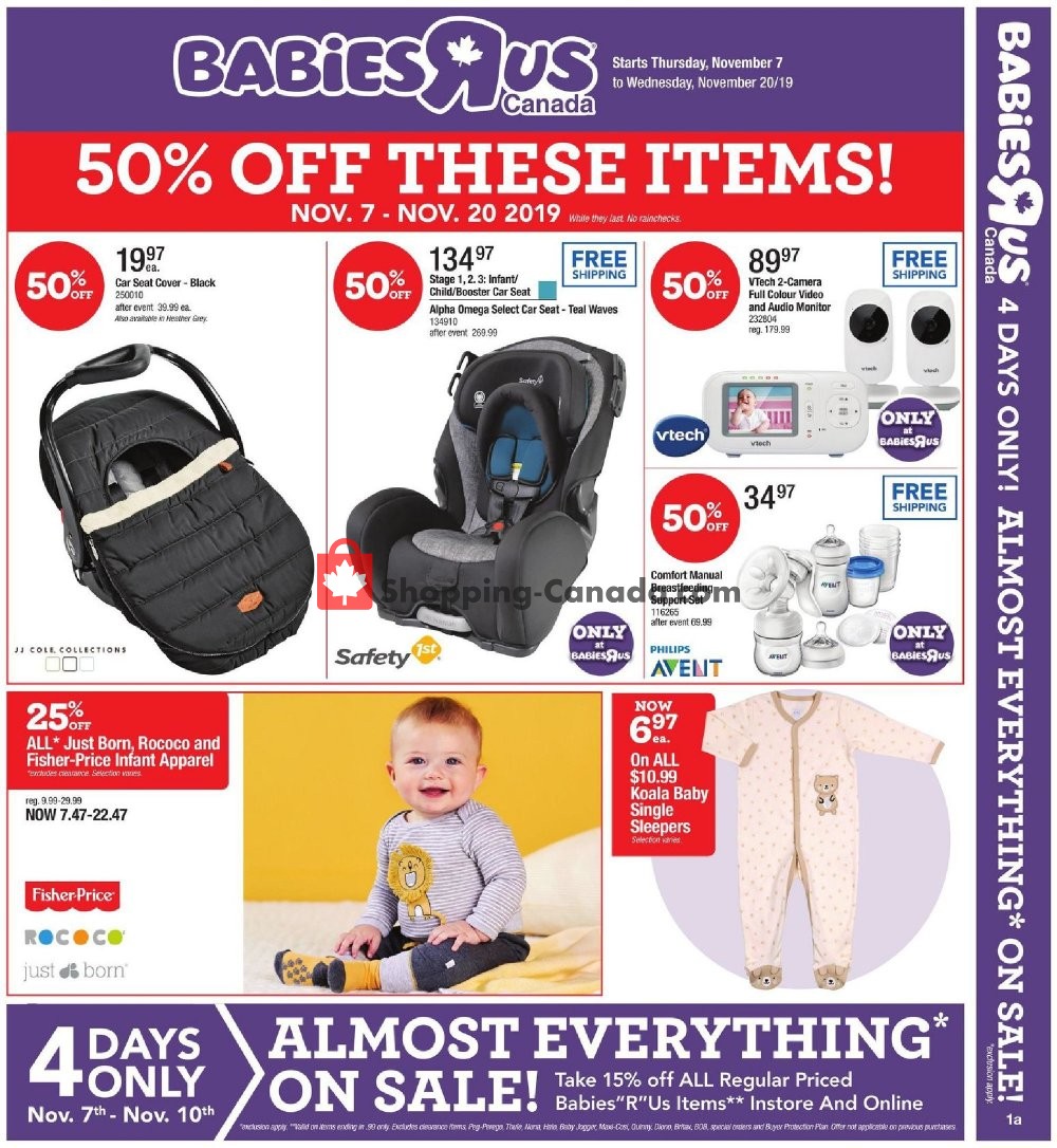 Toys R Us / Babies R Us flyer from Thursday November 7, 2019 to Wednesday November 20, 2019 - page 1
