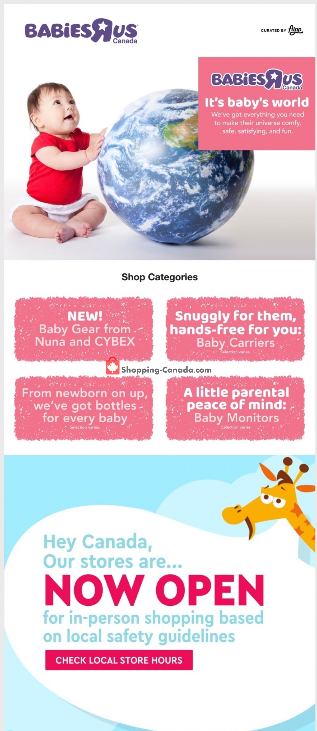 Toys R Us / Babies R Us Canada, flyer (Babies It's Baby World