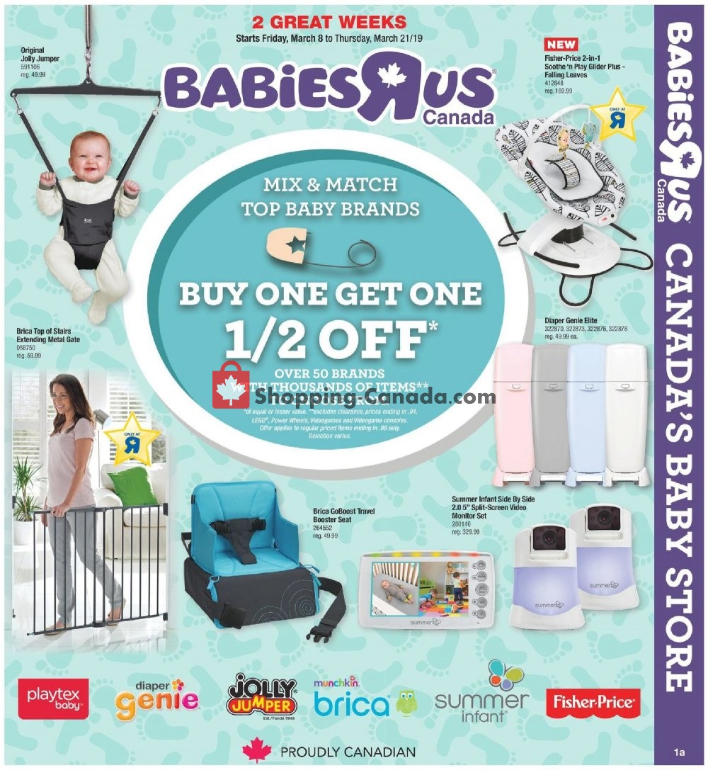 Toys R Us / Babies R Us flyer from Friday March 8, 2019 to Thursday March 21, 2019 - page 1
