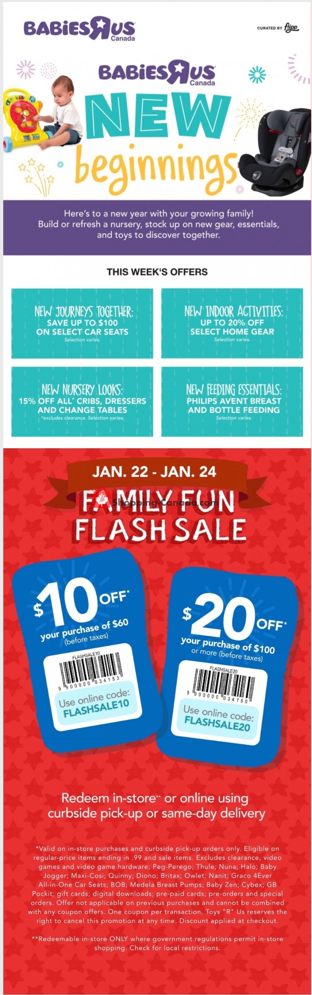 Toys R Us / Babies R Us flyer from Thursday January 21, 2021 to Wednesday January 27, 2021 - page 1