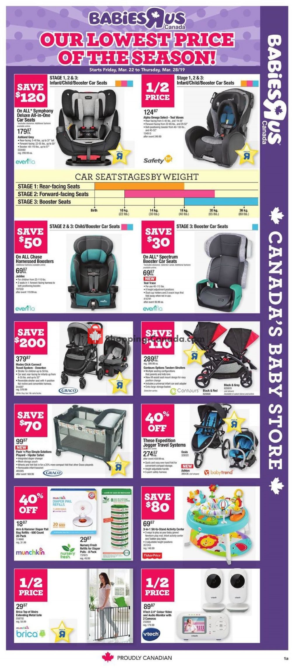 Toys R Us / Babies R Us Canada, flyer (Babies Our Lowest Price of