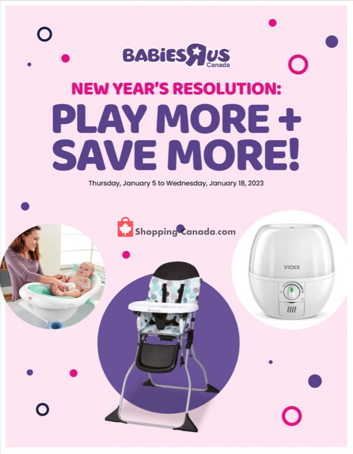 Toys R Us / Babies R Us Canada, flyer (Babies Play More Save More