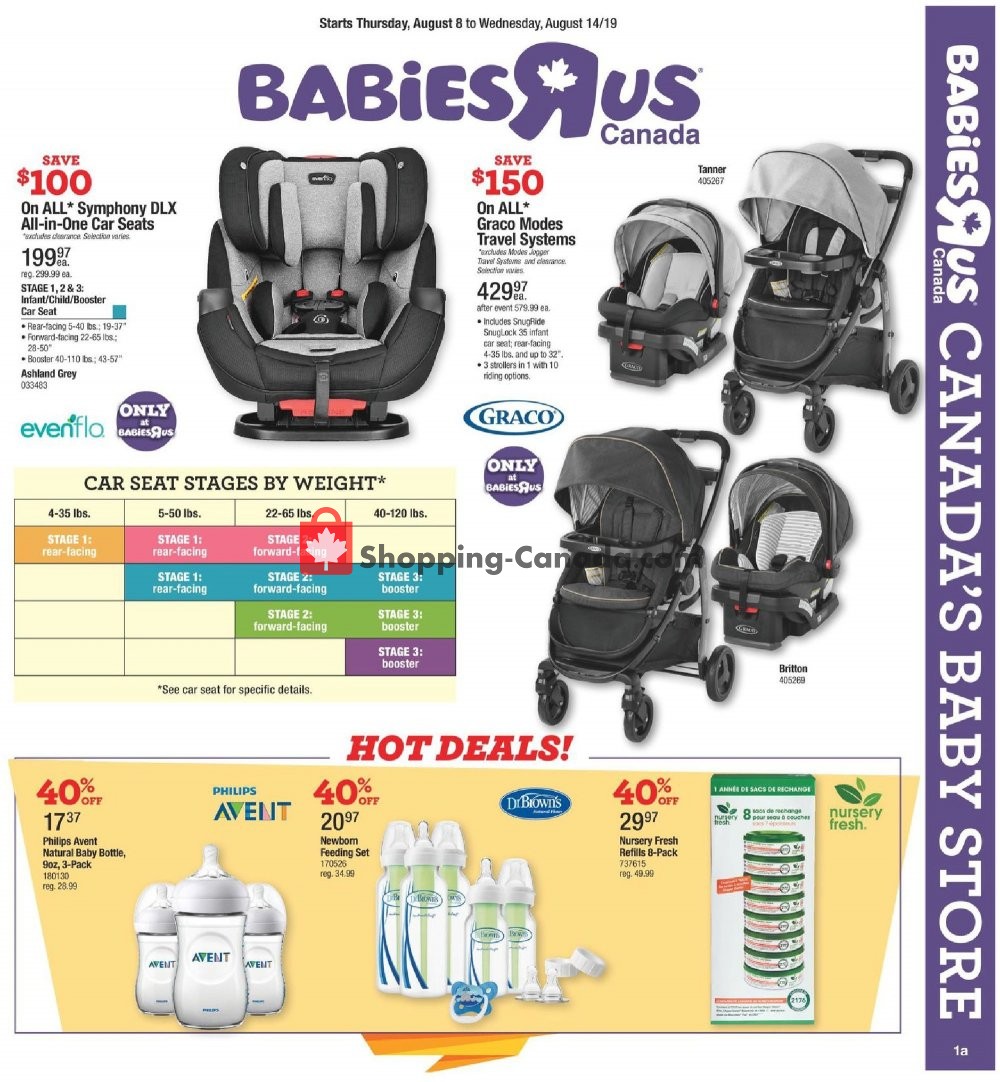 Toys R Us / Babies R Us flyer from Thursday August 8, 2019 to Wednesday August 14, 2019 - page 1