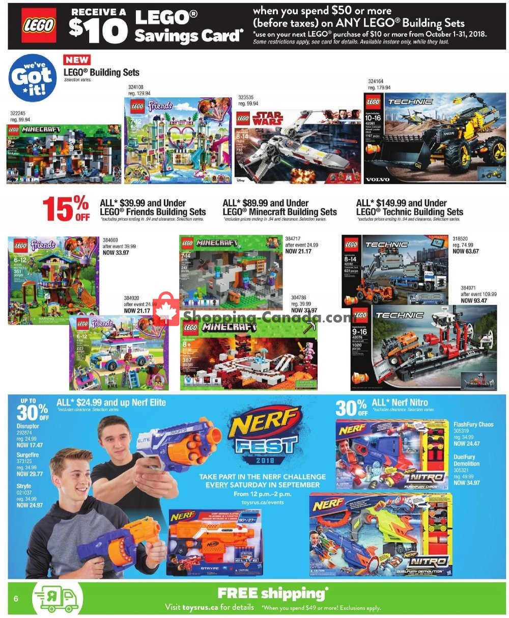 Toys R Us / Babies R Us flyer from Friday September 21, 2018 to Thursday September 27, 2018 - page 8
