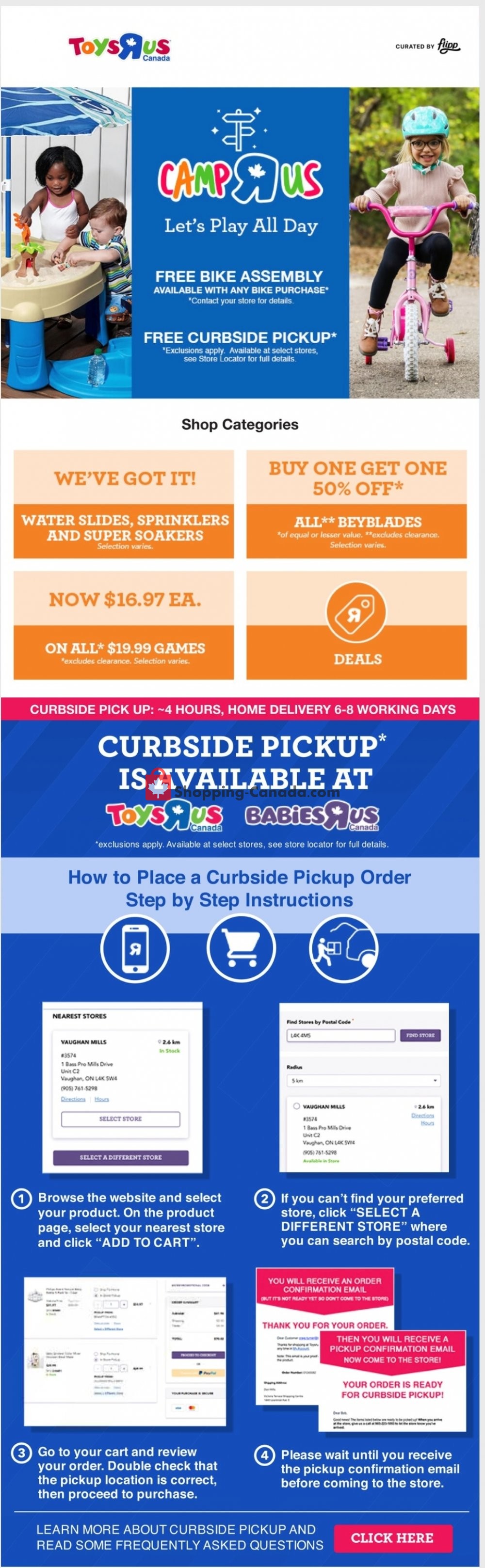 Toys R Us / Babies R Us flyer from Thursday July 2, 2020 to Thursday July 9, 2020 - page 1