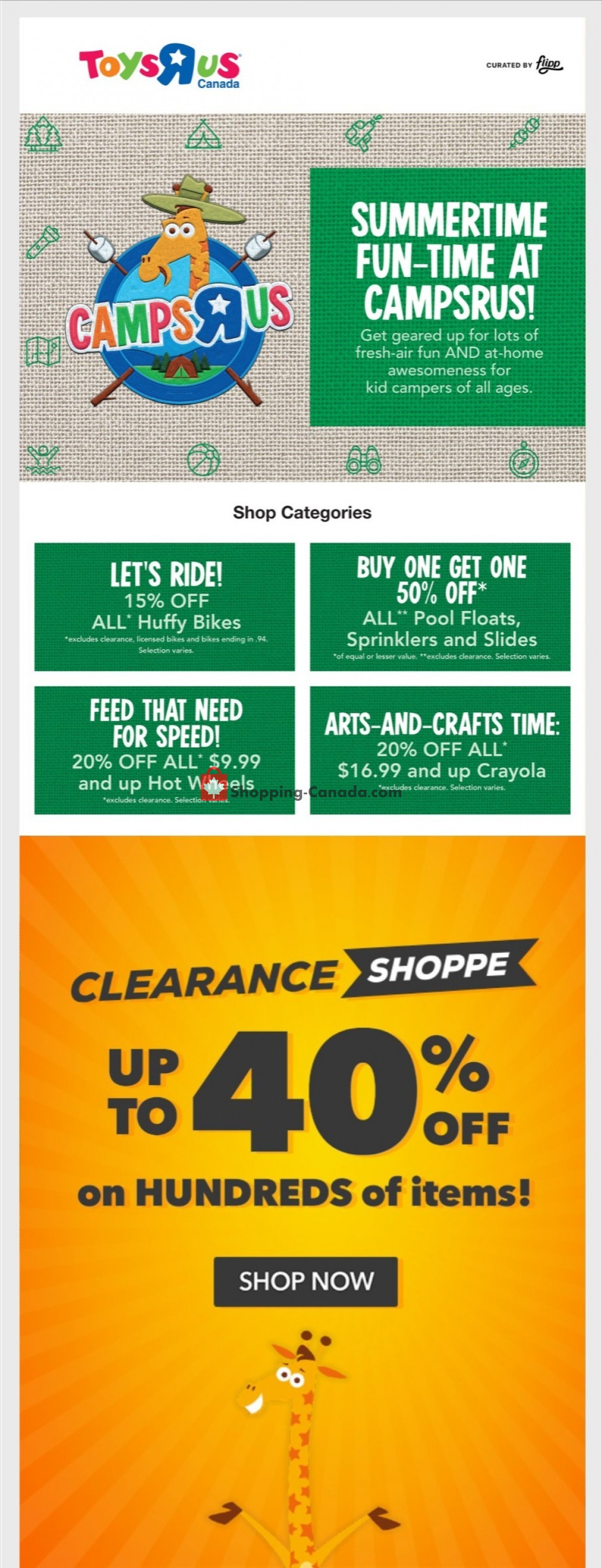 Toys R Us / Babies R Us flyer from Thursday July 15, 2021 to Wednesday July 21, 2021 - page 1