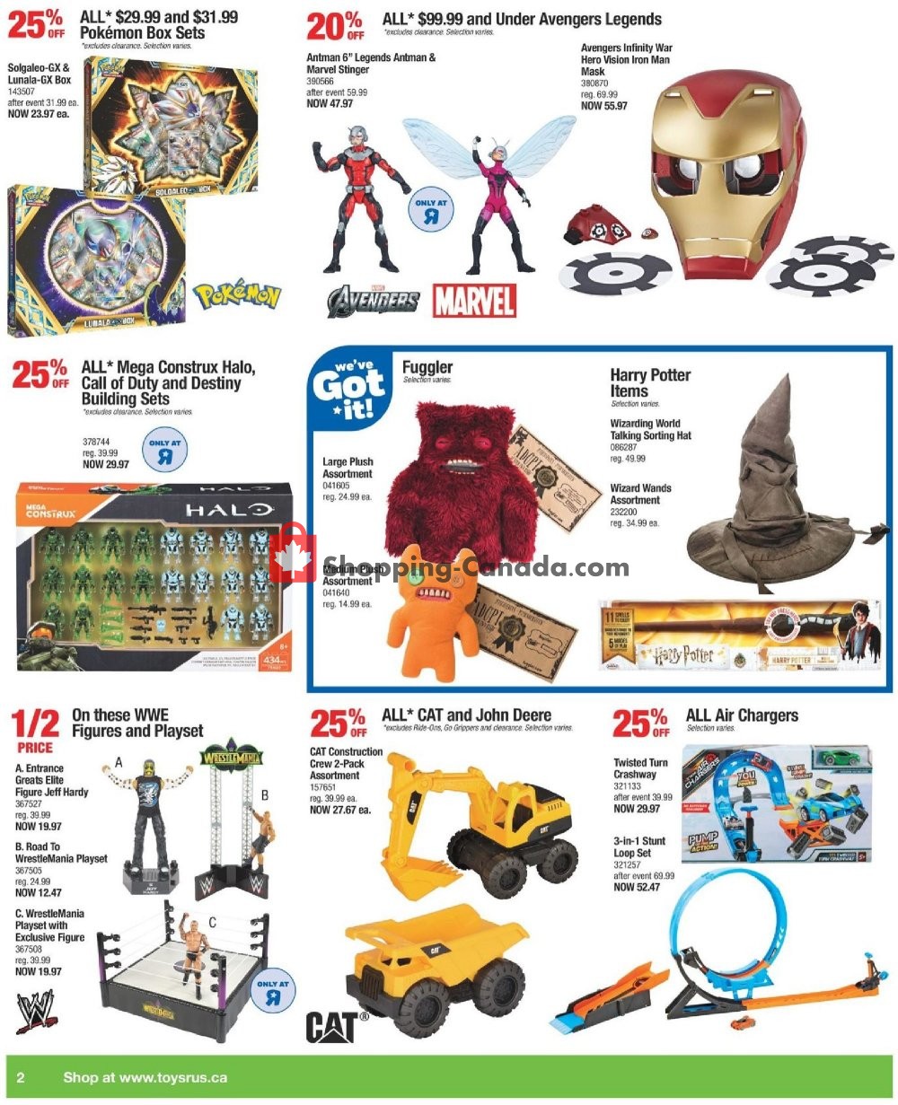 Toys R Us / Babies R Us flyer from Friday October 12, 2018 to Thursday October 18, 2018 - page 2