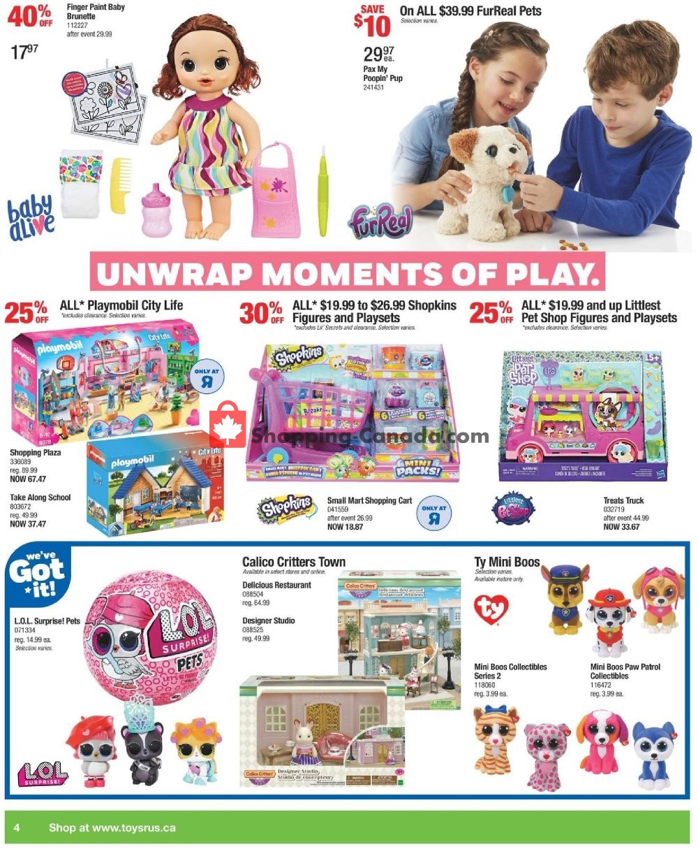 Toys R Us / Babies R Us flyer from Friday October 12, 2018 to Thursday October 18, 2018 - page 4