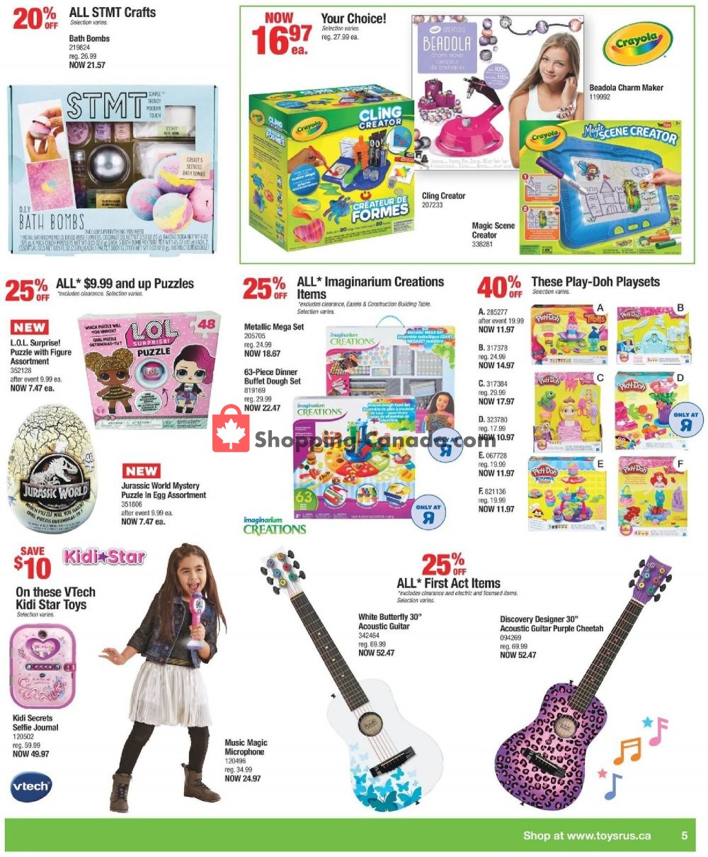 Toys R Us / Babies R Us flyer from Friday October 12, 2018 to Thursday October 18, 2018 - page 5