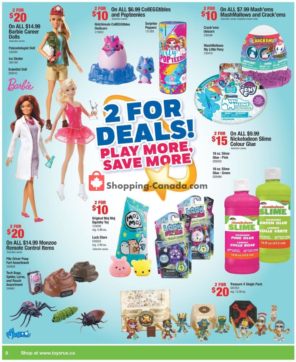 Toys R Us / Babies R Us flyer from Friday October 12, 2018 to Thursday October 18, 2018 - page 8