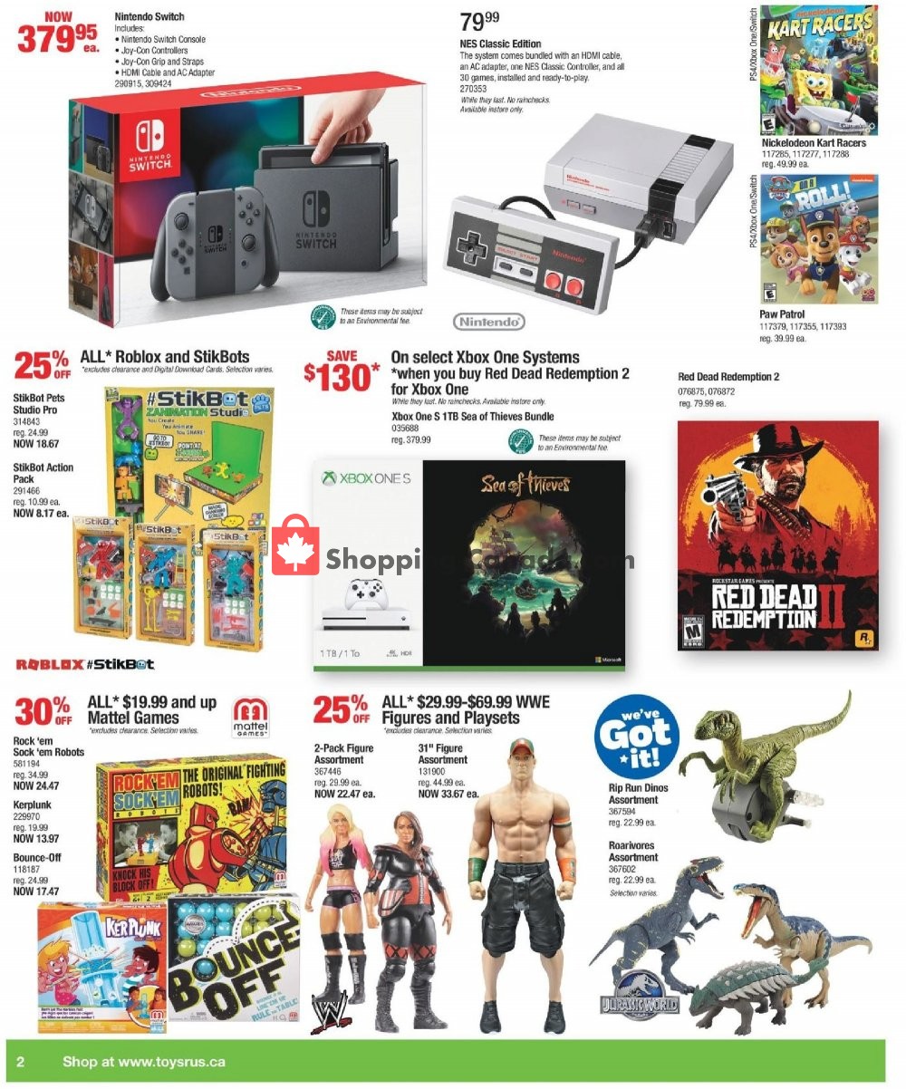 Toys R Us / Babies R Us flyer from Friday October 26, 2018 to Thursday November 1, 2018 - page 2