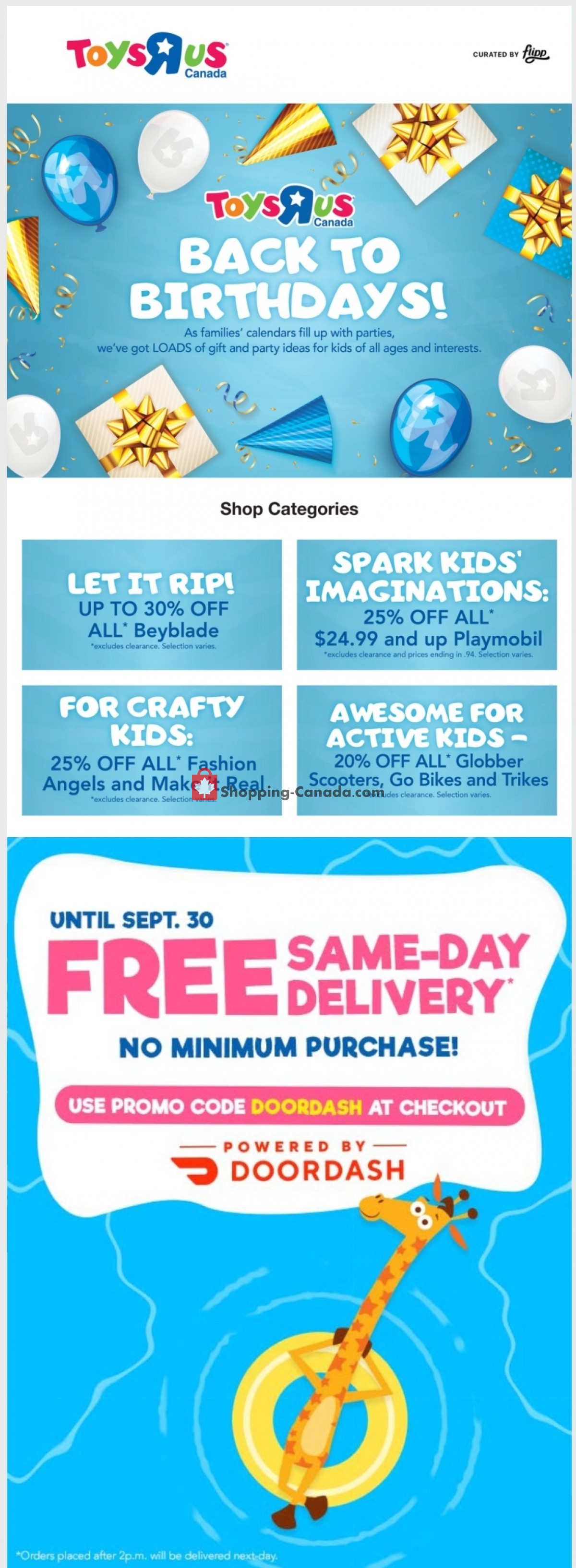 Toys R Us / Babies R Us flyer from Thursday September 9, 2021 to Wednesday September 15, 2021 - page 1