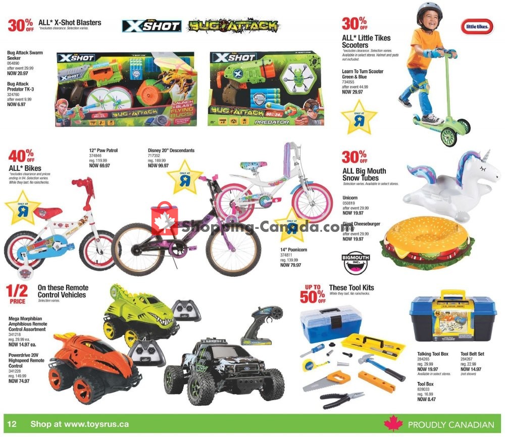 Toys R Us / Babies R Us flyer from Friday November 30, 2018 to Thursday December 6, 2018 - page 12