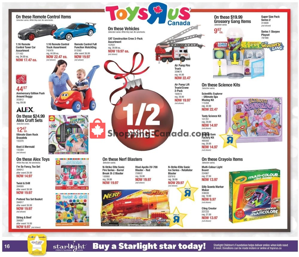 Toys R Us / Babies R Us flyer from Friday November 30, 2018 to Thursday December 6, 2018 - page 16