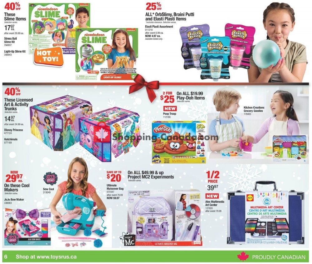 Toys R Us / Babies R Us flyer from Friday November 30, 2018 to Thursday December 6, 2018 - page 6